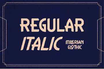 Milerian Glothic Modern Art Deco Font