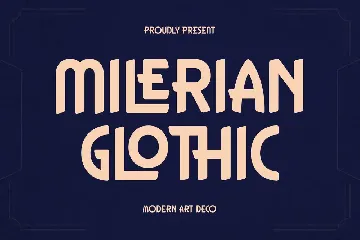 Milerian Glothic Modern Art Deco Font