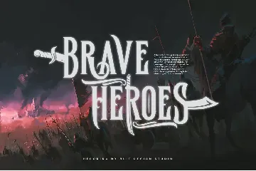 The Hero King Typeface font