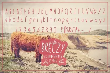 Breezy Handsketched Font