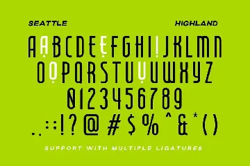 Seattle Highland font