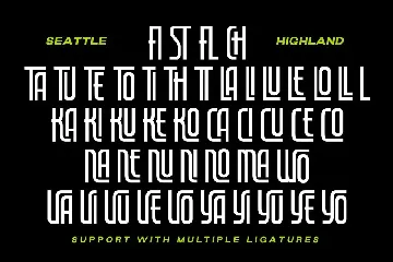 Seattle Highland font