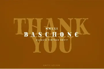 Baschone font