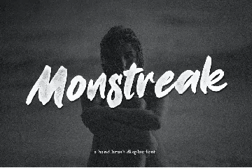 Monstreak â€“ Display Brush Font