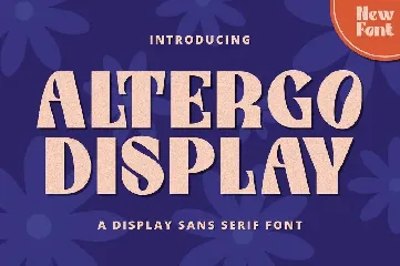 Altergo Display font