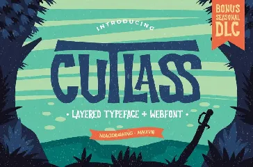 Cutlass Typeface - Lite font