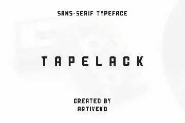 Tapelack Font