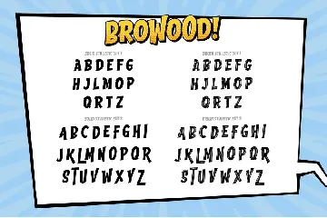 Browood Layered Comic Font