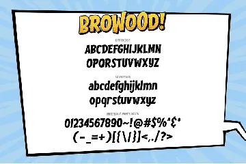 Browood Layered Comic Font