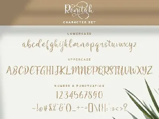 Renitah - Lovely Script Font