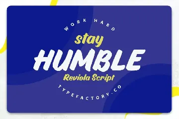 Reviola Bold Script font