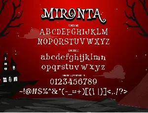 Mironta Halloween Font