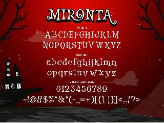 Mironta Halloween Font