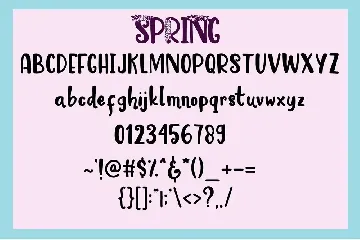 Spring Handwritten Font