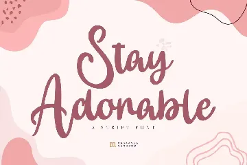 Stay Adorable | A Script Font