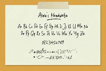 Ainin's Handwrite Font | Playfull Fun Typeface