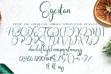 Egertan font