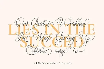 Adolle Bright - Modern Calligraphy Signature Logo font