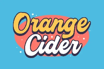 Derryl Citrus - Poppin 80s Script Fonts