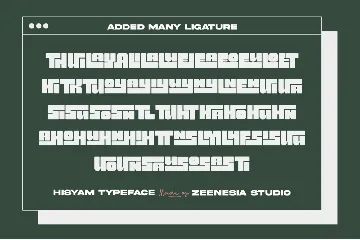 Hisyam font