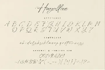 Hayollan Signature Script font