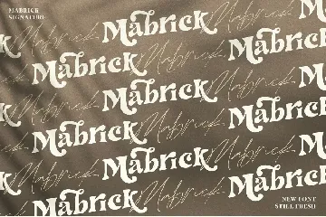 Mabrick - Logotype Fashion serif rough font