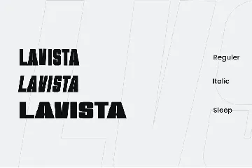 Lavista display font