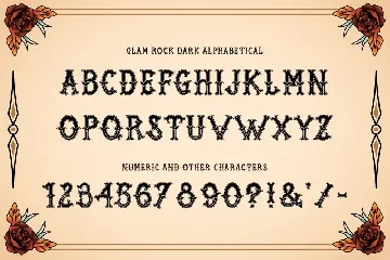 Glam Rock Vintage Font