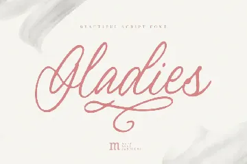 Gladies |A Handwritten Font