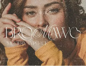 Bromawo elegant typeface font