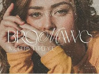 Bromawo elegant typeface font