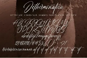 Dhetermination font