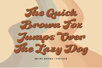 Retro Brown - Vintage Font