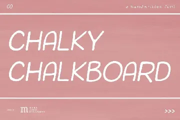 Chalky Chalkboard | A Display Font