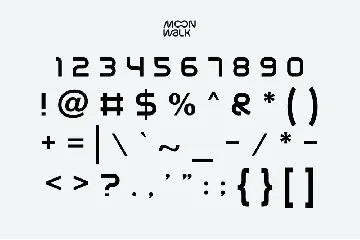 Moon Walk | Futuristic Modern Fonts