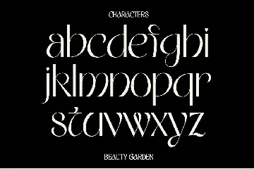 Beauty Garden font