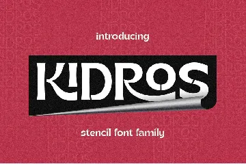 Kidros Typeface font