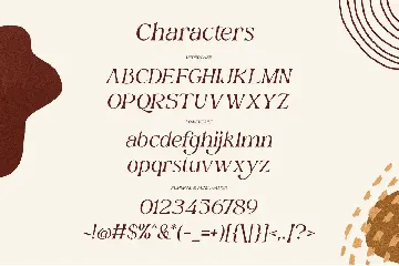 Mahony Browns Typeface font