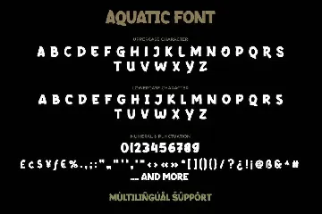 Aquatic font