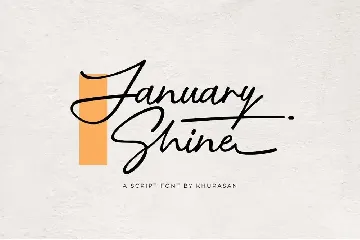 January Shine font