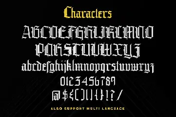 Grandice - Blackletter Typeface font