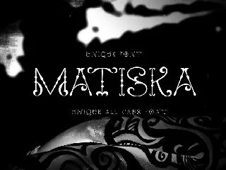 Matiska Tribal font