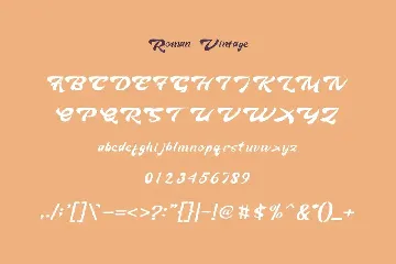 RomanVintage font