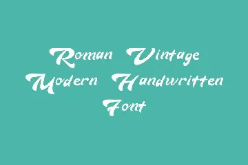 RomanVintage font