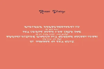 RomanVintage font