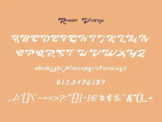 RomanVintage font