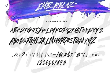 EMBERBLAZE - Brush Font