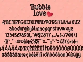 Bubble Love font