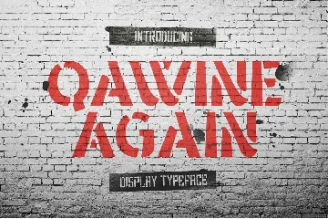 Qawine Again Typeface font