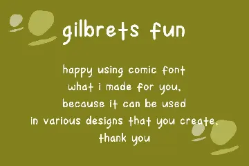 GilbretsFun font